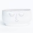thumbnail image 1 of B Cream Glazed Serene Face Planter, 1 of 1