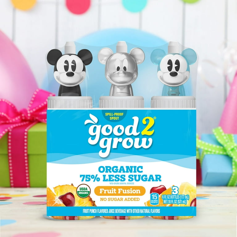 good2grow 6oz Organic Low Sugar Fruit Fusion Juice 3 Pack