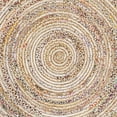 thumbnail image 5 of SAFAVIEH Cape Cod Victoria Braided Area Rug, 8' x 8' Round, Ivory/Light Beige, 5 of 5