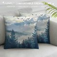 thumbnail image 3 of Orinice Birds Mountain Range Forest Graphic Decorative Cushion Throw Pillow Cover Square 1PC 24x24in, 3 of 5