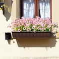 thumbnail image 5 of Sinhoon 12 Bundles Artificial Flowers Outdoor UV Resistant Fake Flowers No Fade Faux Plastic Plants Garden Porch Window Box Decorating (Pink), 5 of 8