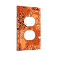 thumbnail image 2 of ZICANCN Outlet Covers Wall Plate, Orange Leopard Stripe Floral Light Switch Cover Decorative, Duplex Toggle Combo 1-Gang, 2 of 9