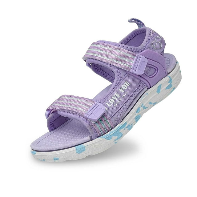 Girls Sandals Children's Fashion Solid Color Open Toe Breathable Comfortable Sandals for Summer Wear and Outdoor Activities