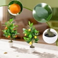 thumbnail image 4 of 2Pcs 20 Inches Artificial Lemon Tree, Fake Citrus Tree in Pot Faux Potted Plants for Home Office Living Room Table Decor, 4 of 7