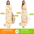 thumbnail image 7 of Rirool Tortilla Blanket - 71" Giant Taco Fleece Throw, Double-Sided Flannel, Funny Gift for Adults/Kids, Christmas & White Elephant (Machine Washable), 7 of 7