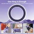 thumbnail image 3 of Magnetic for iPhone 15 Pro Case with Ring Holder Compatible with Magsafe Cover Camera Lens Protector Shockproof Soft TPU 360° Rotatable Kickstand Phone Case for iPhone 15 Pro Purple, 3 of 13