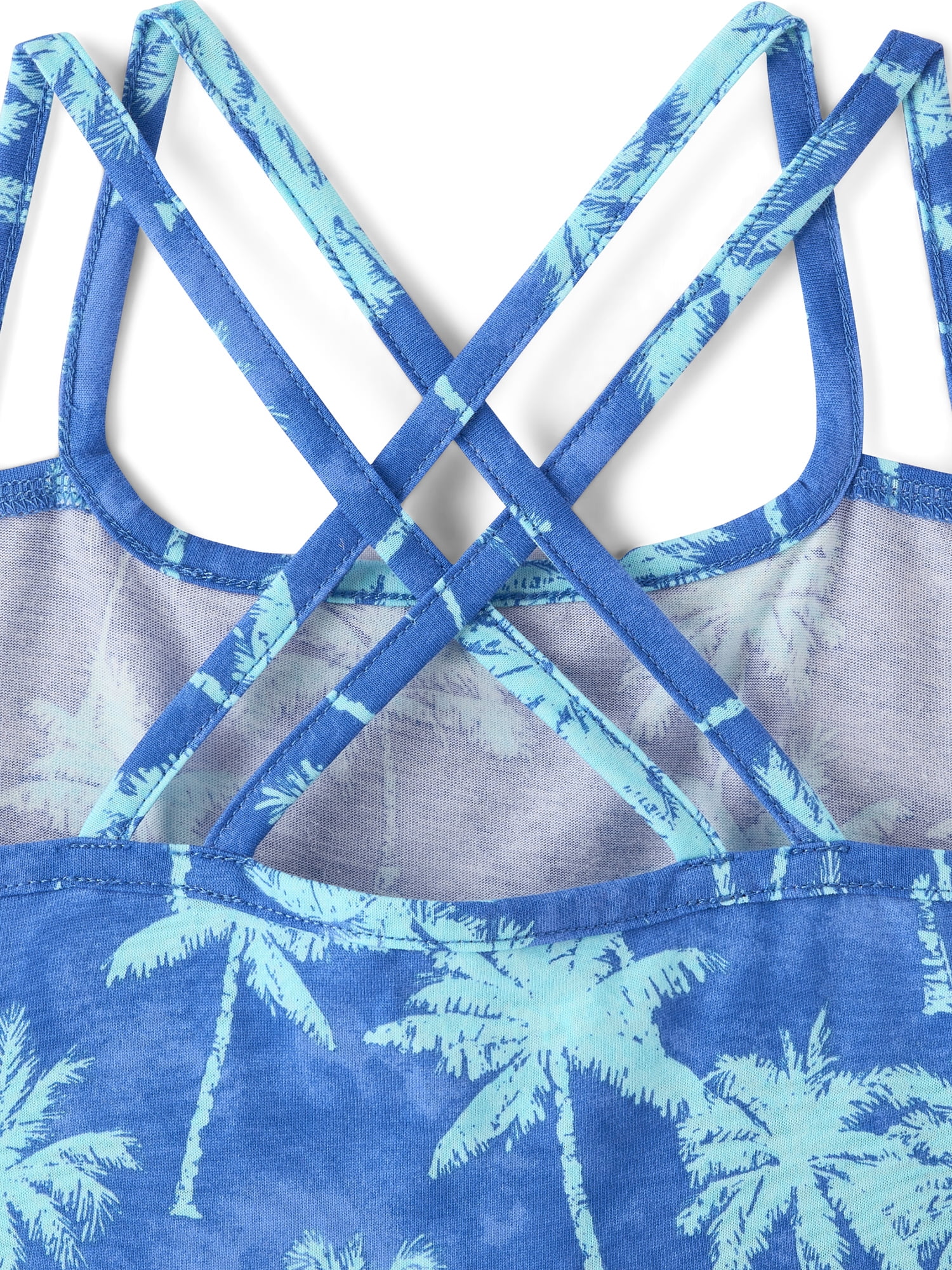 The Children's Place Girls Sleeveless Printed Cross Back Dress, Sizes XS-XXL