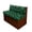 Monstera Leaf Case, variant on POLERO RV Booth Seat Covers Comfort, Compatible with RV Camper Travel Trailer, Camper Cushion Covers Fit for Dinette Booth Seats Sofa 2 Pieces