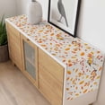thumbnail image 4 of Orange Leaves Fall Table Runner 108 Inches Long Farmhouse Dress Scarves, Branches Birds Pine Cones Rustic Dining Tablerunner for Coffee Table/Kitchen Island/Party Décor, 13" x 108", 4 of 8