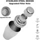 thumbnail image 3 of Cocktail Shaker Acero Inoxidable 350 ml con Colador Integrado para Martini Cócteles en Casa o Bar Profesional, 3 of 8