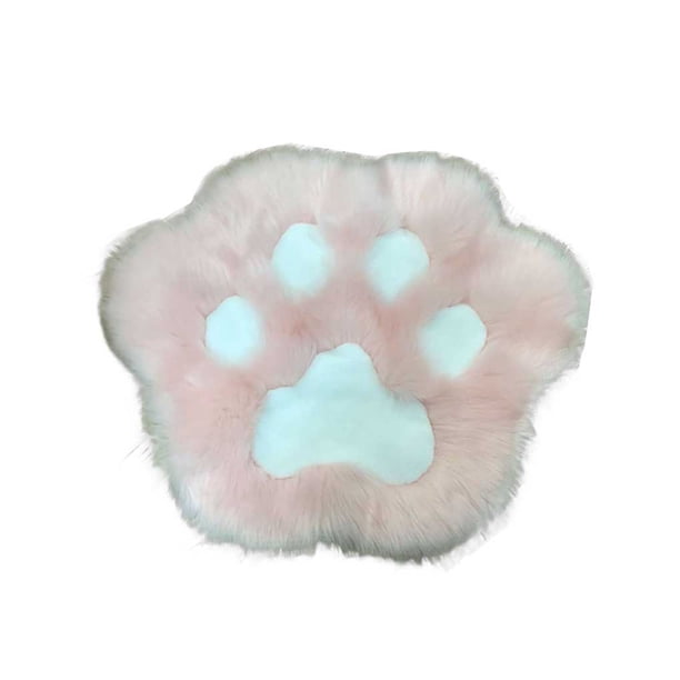Bearachild Alfombra de felpa con forma de huella de Animal, moda para el hogar, Hotel, dormitorio, oficina, sala de estar, dormitorio, sofá, mesita Decoración del hogar Rosa 80x68cm Bearachild HA071918-21