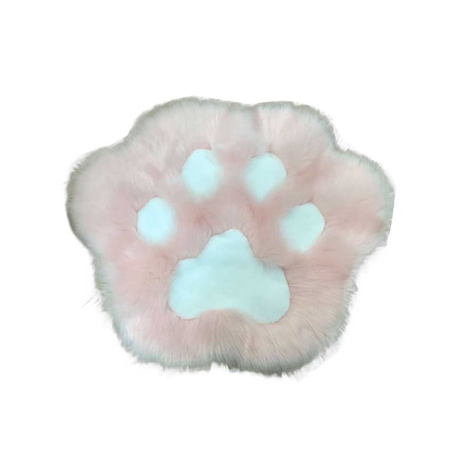 Billuyoard Alfombra de felpa con forma de huella de Animal, moda para el hogar, Hotel, dormitorio, oficina, sala de estar, dormitorio, sofá, mesita Decoración del hogar Rosa 80x68cm Billuyoard HA071918-21