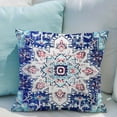 thumbnail image 6 of Ethnic Pattern Blue Boho Pillow Cover 20x20 Inch Set of 2 Southwest Farmhouse Double Sided Pillow Cover Home Decor Cotton Throw Soft Pillow Case Cushion Cover for Sofa Couch, 6 of 6