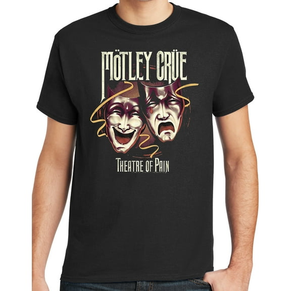 Motley Crue THEATRE OF PAIN Mens Black T-shirt, Large Black