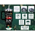 thumbnail image 6 of Baiheyi Christmas Gifts for Women Men Kids, Black Christmas Tumbler 40 oz with handle and Straw, Insulated Coffee mug Stainless Steel Water Bottle for Christmas, 6 of 6