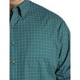 thumbnail image 3 of Easy-Care Small Plaid Sport Shirt Green Navy 3XL, 3 of 5