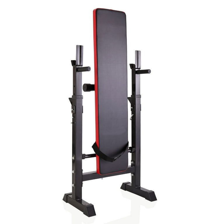 Jmq fitness rbt309 foldable weight bench press barbell squat rack hotsell