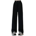 thumbnail image 2 of Annhoo Wide Leg Pants Woman Casual High Elastic Waist Pants Plus Size Baggy Comfy Palazzo Trousers with Pockets, 2 of 4