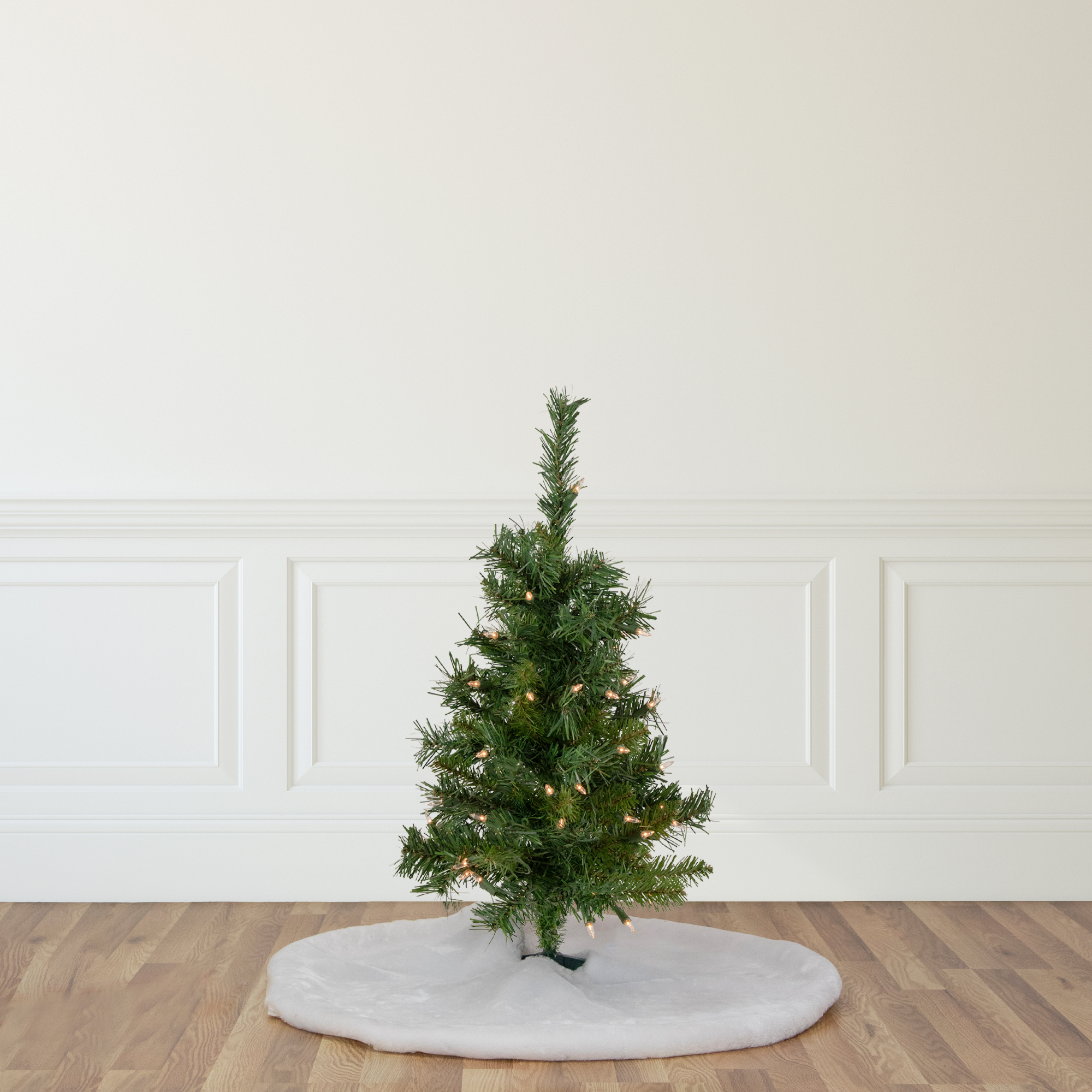 Northlight Pre-Lit Medium Aspen Pine Artificial Christmas Tree - 2' - Clear Lights
