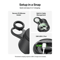 thumbnail image 4 of Belkin 3-in-1 Wireless Charging Station w/ USB C for Smartwatch Qi2.2 Magnetic Charger 25W Dock for Samsung Galaxy S26, Galaxy Watch, Pixel 10, Google Pixel Watch, Apple Watch, 45W Adapter, 4 of 12