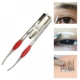 thumbnail image 4 of Angmile Stainless Steel Eyebrow Tweezers Eyebrow Hair Removal Tweezers with LED Light for Eye Facial Hair Precise Hair Removal Easy to Carry Beauty Makeup Tool for Men and Women, 4 of 8