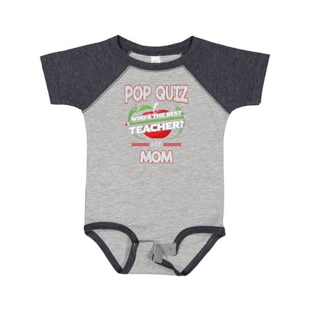 

Inktastic Pop Quiz Mom Best Teacher Gift Baby Boy or Baby Girl Bodysuit