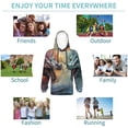 thumbnail image 5 of Sikiie White And Red Storm Dragon Youth Hoodie Sweatshirt Pullover Hooded Classic Casual Essentials Hoodiefor Boys Girls Kids -Small, 5 of 6