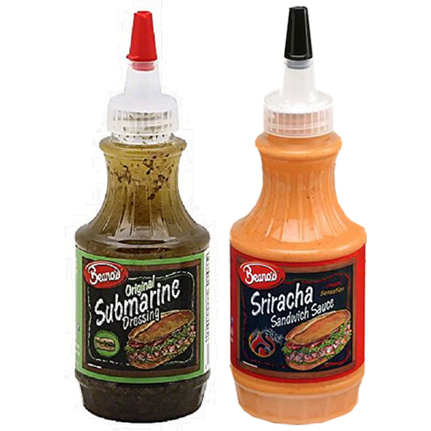 Beano's Sub Dressing & Sriracha Sandwich Sauce Variety 2Pack, 8 fl. oz