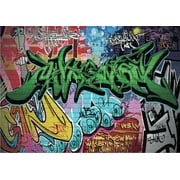 HelloDecor 7x5ft Wall Graffiti Art Photography Backdrop Photo Video Studio Props Background