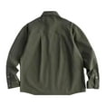 thumbnail image 4 of Bcfgryg Heavy Duty Work Shirt For Long Sleeve Button Down Utility Twill Casual Business Wear Durable Comfortable Pocketed Attire Big and Tall Shirts Green XXL, 4 of 4