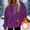 Purple, variant on JUSLIO Hoodies for Women Solid with Pockets Shoulder Drop Fleece Long Sleeved Hooded Sweatshirts