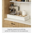 thumbnail image 4 of Yamazaki Home Countertop Drawer with Pull-Out Shelf - Wide, White, Steel, 4 of 7