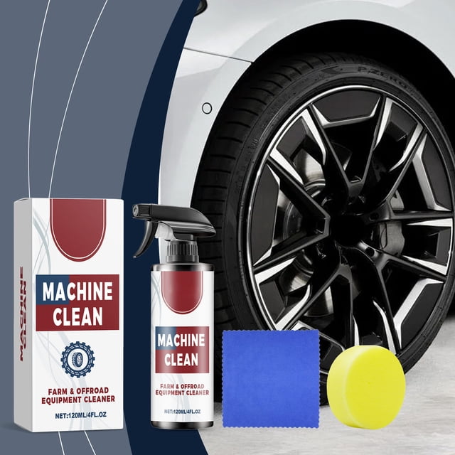 Linnome 120ml Car Tire and Wheel Cleaner Kit Dust Asphalt Remover Safe Coating Protection Formula for Auto Wheel Surface Care