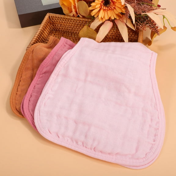 GOOHOCHY  3 Pcs Burp Cloth Cotton Towel For Baby Muslin Cloths Boy Toddler Girl Newborn