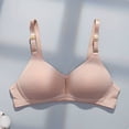 thumbnail image 2 of QNANSPI Women's Plus Size Bras,Balconette Bras,Wireless Lightly Lined Bra for Teens and Young Women Comfortable Push Up Support Thin Breathable Everyday Bralette, 2 of 4