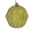 thumbnail image 1 of Vickerman MC190873D 5 in. Lime Glitter Faceted Ball Ornament - 3 per Bag, 1 of 3