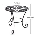 thumbnail image 3 of THY COLLECTIBLES Metal Potted Plant Stands Rust Proof Iron Art Flower Pot Holder Rack Steel Short Planter Supports Trivet Floor Garden Pots Containers Vase Fishbowl Stand (1 PC), 3 of 5