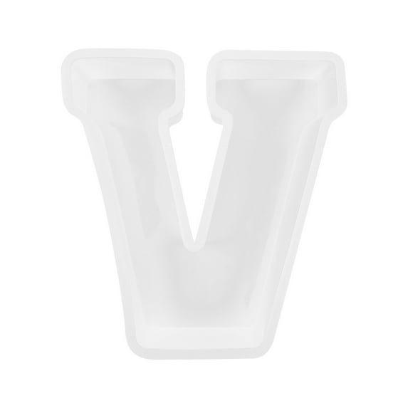 Wmkox8yii Large Alphabet Epoxy Resin Mould English Letter Silicone Mold 3D Alphabet Letter