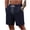 Navy, variant on hlysgo Mens Textured Shorts Old Money Casual Elastic Waist Drawstring Short Beach Vacation Summer Stretch Comfy Short with Pockets White,S
