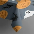thumbnail image 3 of Pumpkin Ghost Bat Halloween Pattern Rectangle Tablecloth 60"x84",Waterproof Polyester Rectangle Table Cloth, Wipeable Spillproof Polyester Tablecloth for Dining, Camping, Indoor and Outdoor, 3 of 5