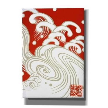 Epic Graffiti 'Wave A' by Zigen Tanabe, Canvas Wall Art, 18"x26"