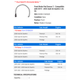 thumbnail image 2 of Front Brake Pad Sensor 2 - Compatible with 2019 - 2023 Audi A6 Quattro 3.0L V6 2020 2021 2022, 2 of 2