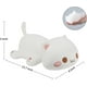 thumbnail image 3 of Muñeco de peluche de gato súper suave y lindo, almohada de gato linda, cama para acompañar a la muñeca durmiente, ojos redondos blancos, 35 cm, 3 of 6