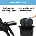 thumbnail image 5 of Little Folks by Delta Children 2-in-1 SlimFold High Chair for Babies and Toddlers, Black, 5 of 18