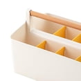thumbnail image 3 of Caja de almacenamiento de papelería jinwen Organizador de escritorio Portalápices Amarillo Titular de almacenamiento de pluma, 3 of 4