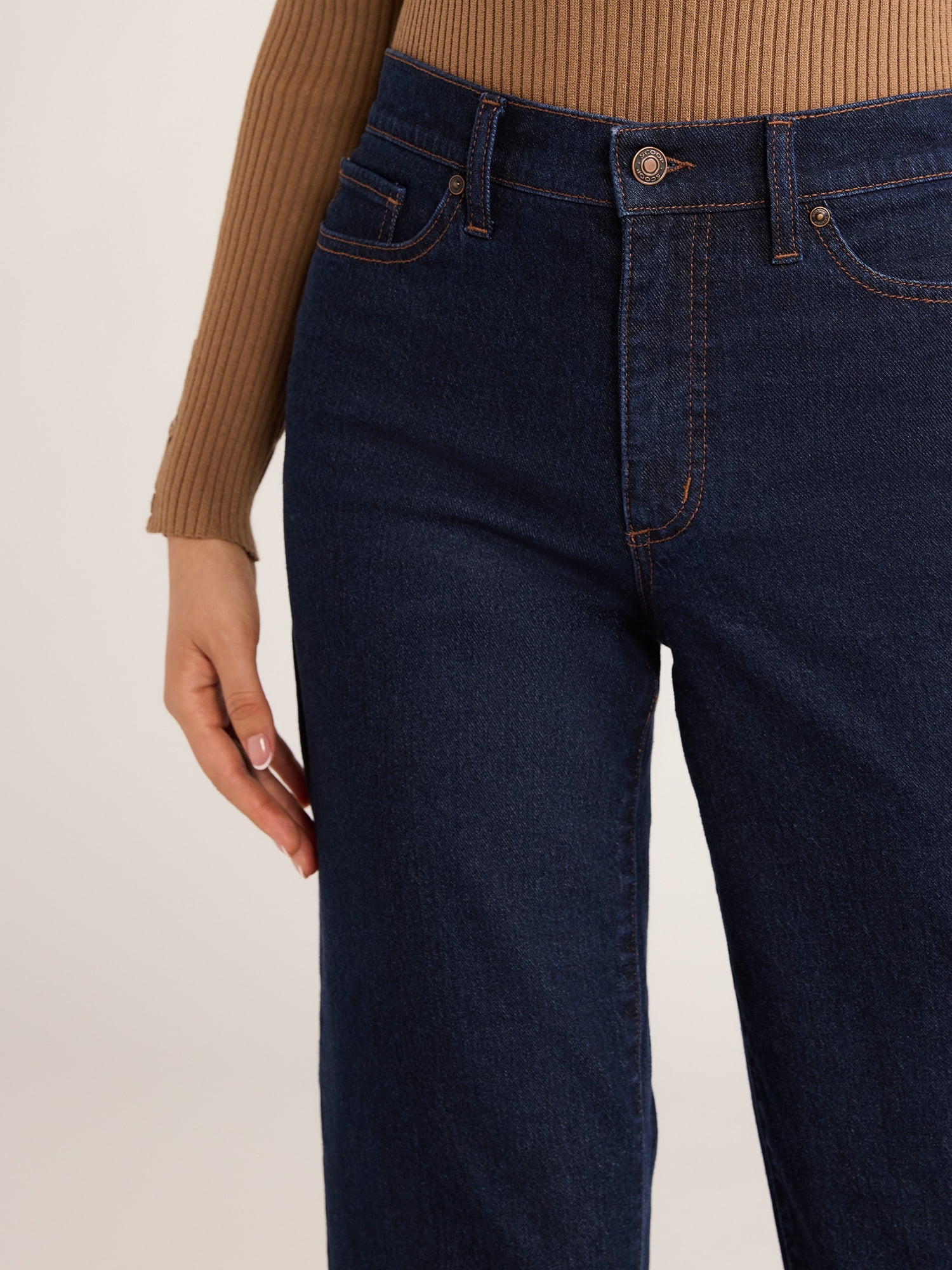 Scoop Women's and Women's Plus Benton Cuffed Ankle Jeans, 25", 27", and 29" Inseams, Sizes 0-26W