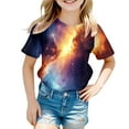 thumbnail image 4 of 2t Girl Tops Birthday Shirt Girl Long Sleeve Girls' Short Sleeved Star Print T Shirt Top Casual Shirt, 4 of 4