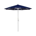 thumbnail image 7 of California Umbrella 7.5 Ft. Octagonal Aluminum Push Button Tilt Patio Umbrella W/ Crank Lift & Aluminum Ribs - Matted White Frame / Sunbrella Canvas Navy Canopy, 7 of 7