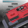 thumbnail image 5 of for Samsung Galaxy A35 5G Case with Slide Camera Cover & Screen Protector (2 PCS), A35 Case Build in 360° Rotating Ring Kickstand, Military Grade Protective Case for Galaxy A35 Phone Cases, Red, 5 of 14
