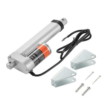 KFFKFF Linear Actuator 12V 4 Inch High Load 330lbs/1500N Linear Actuator 0.19 /s Linear Motion Actuator with Mounting Bracket and IP54 Protection